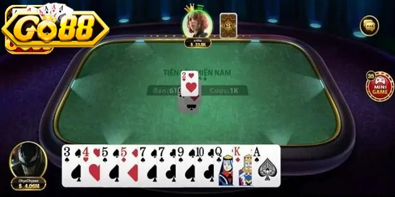 Tiến lên miền Nam Go88 với nội dung hướng dẫn luật chơi